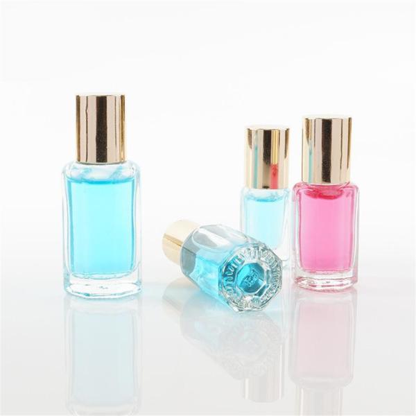 Round And Square Cosmetic Glass Bottles 5ml 10ml 15ml With Roller Ball