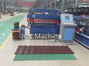 China Color steel tile corrugated roof double layer roofing sheet roll forming machine on sale