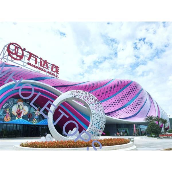 PPG Coating Aluminum Wall Art Panels / 4.0MM Decorative Perforated Aluminum Sheet