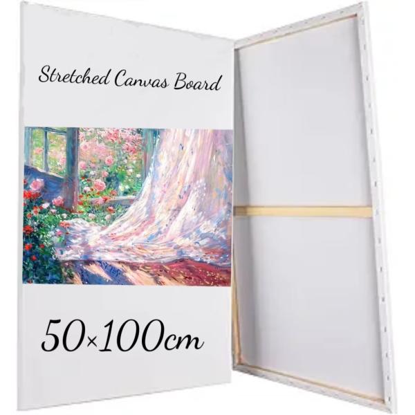 50x100cm Large Canvas Boards For Acrylic Pouring Oil Painting Dry & Wet Art Media