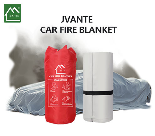 Car Emergency Fire Blanket High Silica Glass Fiber Custom