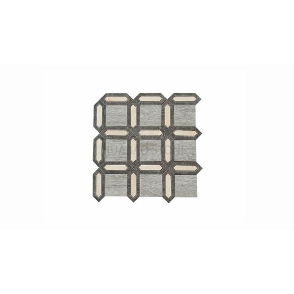 Gorgeous Stone Mosaic Tiles , Mosaic Tile Backsplash Easy Cleaning