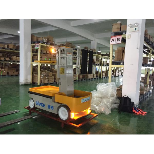 6m Mast Type Aluminum Self Propelled Elevating Work Platforms Stock Picker 1 Person Allowed with Maintenance-Free Battery