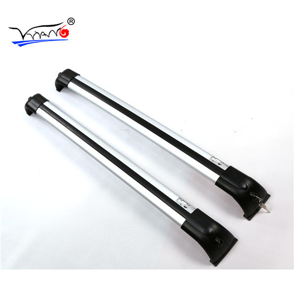 B025 LAND ROVER DISCOVERY 4 Roof Rack Cross Bars SILVER / BLACK Color 2014 - 2018