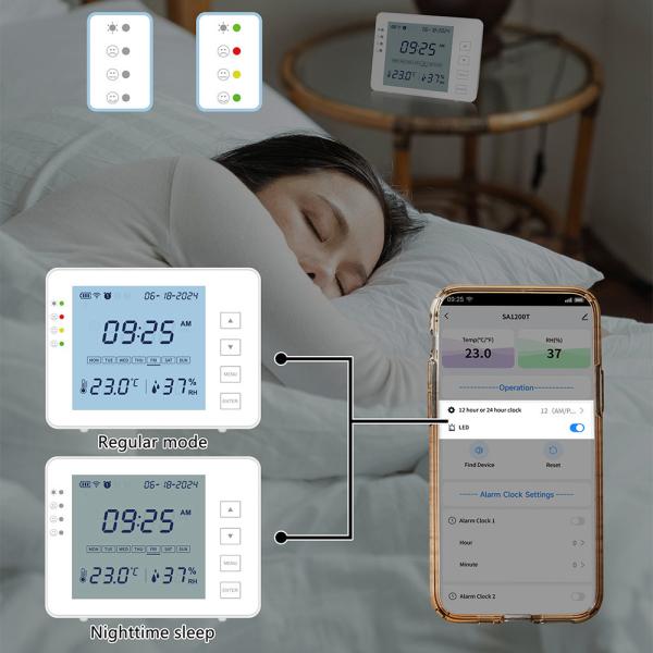 Smart Digital WiFi Thermometer Hygrometer Digital For Realtime Temperature & Humidity Monitoring