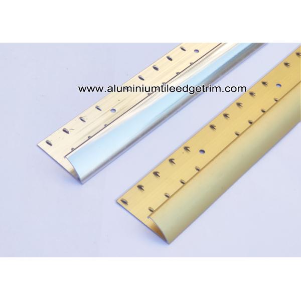 Aluminium Curved Carpet Finishing Trim For Carpet To Ceramic Tile Transition