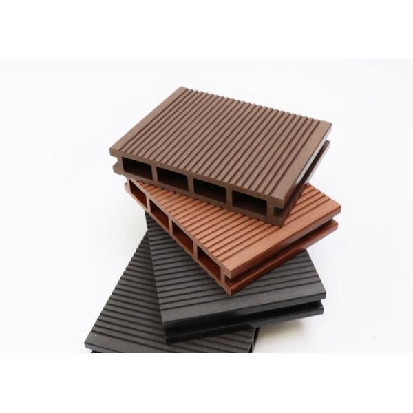 Co Extrusion Exterior WPC Decking Hollow Composite Decking Board