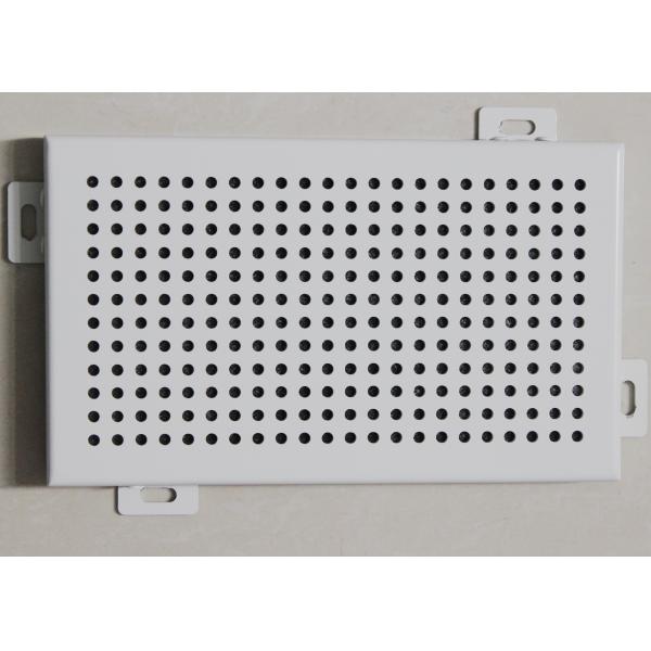 Acoustical Aluminum Wall Panels / Commercial Perforated Metal Ceiling Panel Tiles