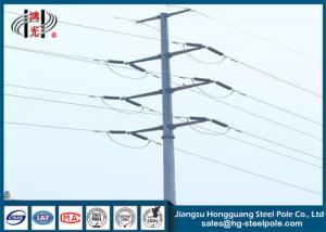 China Polygonal Transmission Steel Electric Pole Post For Overhead Transmission Line Project on sale