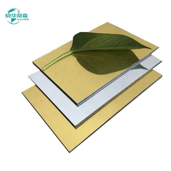 5mm Thickness Mirror Acp With Customized Pe Coating And Pe Coating