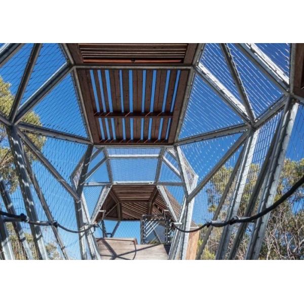 SS316 30mm*30mm Wire Rope Mesh Manufacturer For Avairy Zoo Mesh