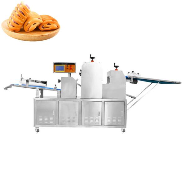 Automatic puff pastry/puff biscuits/puff cookies machine  Hot selling flaky bread, flaky cake production line