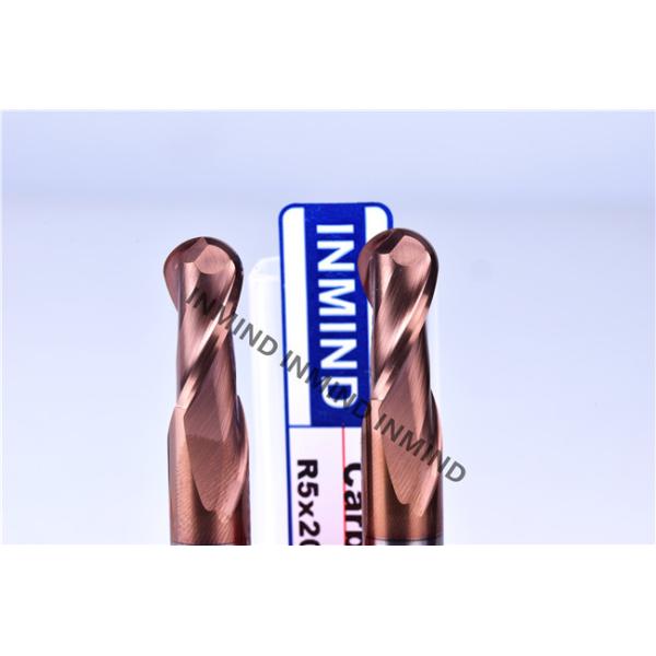 Extra Long Solid Carbide Square Corner Radius End Mill / Aluminum End Mill