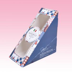 China custom cheap Sandwich Paper Box printing manufacturer with window on sale