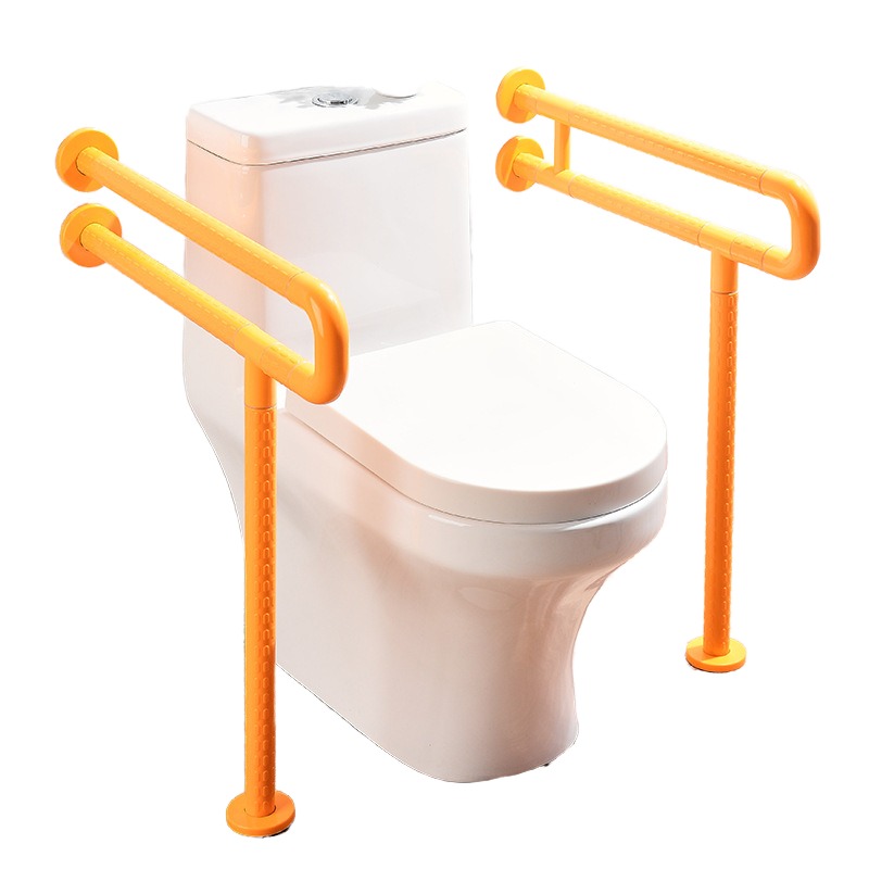 Non-Slip U-Shaped Wall-Mounted Bathroom Safety Grab Bar ABS+Stainless Steel Nylon Surface 60x70cm Eco-Friendly Modern Hospital