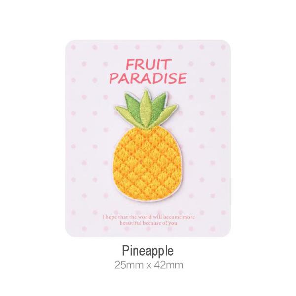 Custom Joy Pineapple Patches Eco-Friendly Iron-On Decor with Uplifting Messages
