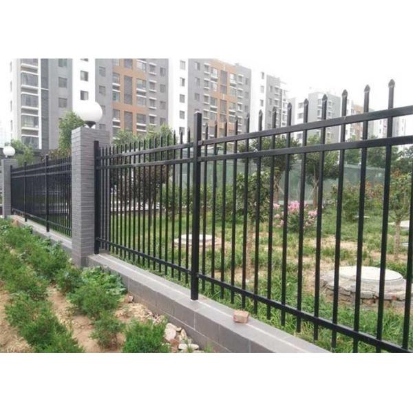 Height 3030mm Spear Top Tubular Steel Fence For Schools