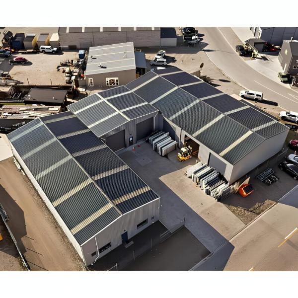 Earthquake Resistance Steel Structure Workshop 1200m2 With Large Span Design