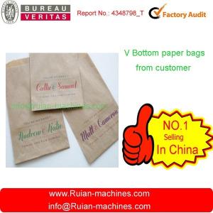 China kraft paper bags making machine on sale