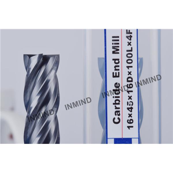 16*100L*4F , Dia 16mm , TiAlN Coating , AOL 100mm carbide end mill bits 4 Flute , Metal Cutting tools