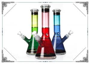 Cheap Colorful Beaker Glass Bong With Ice Cathcer Bongs For Smoking Water Pipe New Glass Hookah Pipes for sale