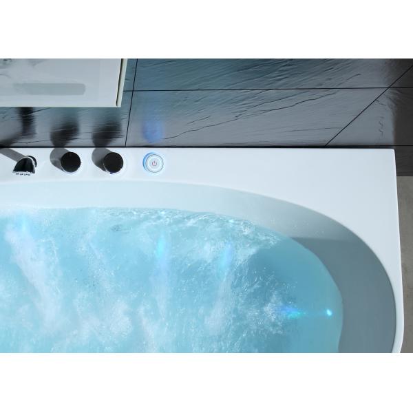 LED Illuminated Single Massage Bathtub With Ozone Sterilization And Infrared Therapy
