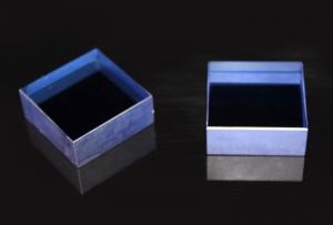 Cheap 10x10mmt Red Green Blue Sapphire Block , Doped Artificial Sapphire Crystal Block for sale