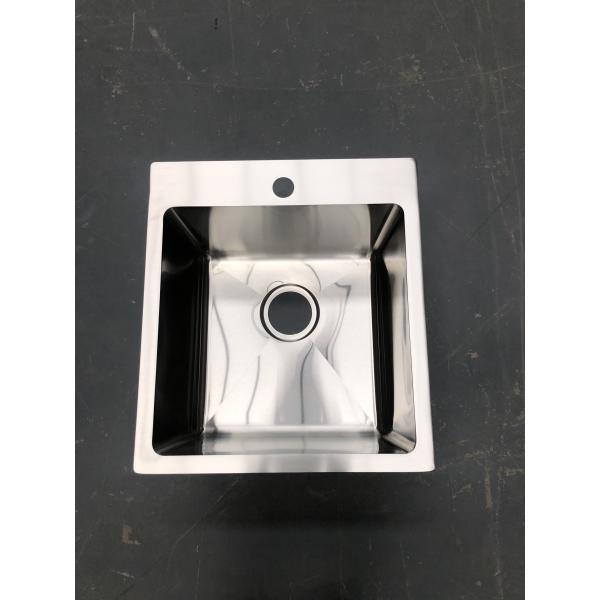 Small Single Bowl Top Mount Stainless Steel Kitchen Sink Easy Installation Fixing Rails