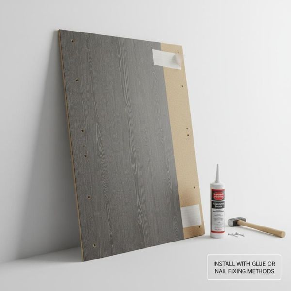 MDF Interior Decoration Panel with PVC Film Coating 6mm Thickness and Fireproof for Wall and Ceiling Decoration