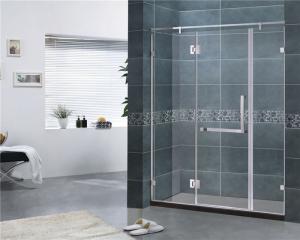Cheap Customized 8MM Tempered Glass Shower Door 304 Stainless Steel Swing Hinge Bathroom for sale