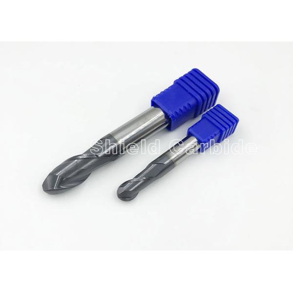 Carbide Ball Nose End Mill Cutter , High Performance End Mills For Aluminum