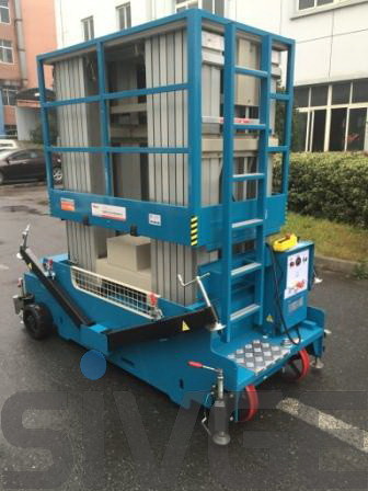 One Person Hydraulic Elevating Platform , 18m Height Multi Mast Aerial Platform