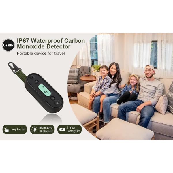 IP67 Handheld Portable Carbon Monoxide Alarm CO Gas Detector For Basement Garage