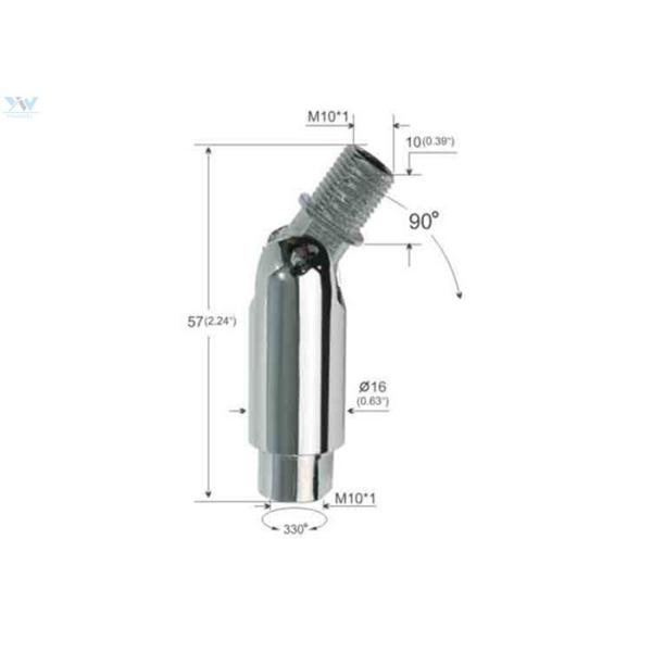 Track Light Lamp Swivel Joint , Swivel Lamp Parts For Cosmetic Mirror