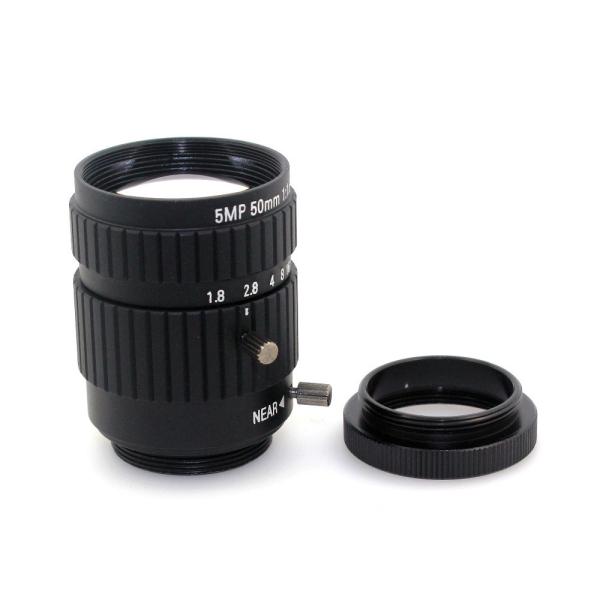 5MP 50mm Fixed Focus CS, C Mount for CCTV Camera Lens for cctv Industrial Microscope Camera