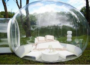 Cheap Outdoor Single Tunnel Inflatable Bubble Tent ,  3.8M*2.6M Transparent Bubble Tent  for sale