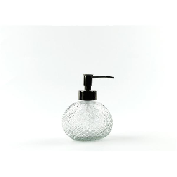 200ml Ball Shape Glass Lotion Bottles With Pump Spray For Skin Care Packing