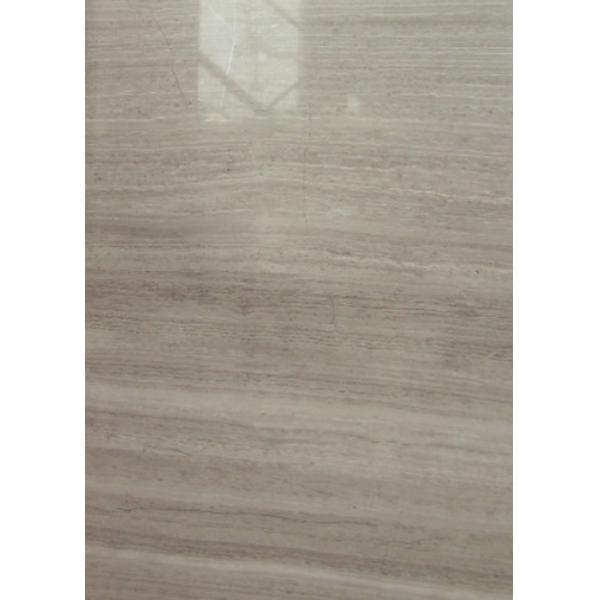 Wood Grain Marble Gloss Floor Tiles , Polished Marble Tiles For Stair Railings