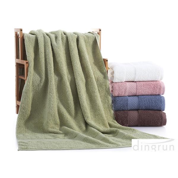 Dobby Border Terry 100% Cotton Bath Towels Set For Bathroom 400gsm