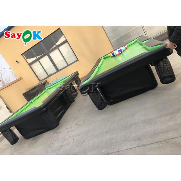 Inflatable Bowling Game 0.9mm PVC Air Sealed Inflatable Pool Table With Stand