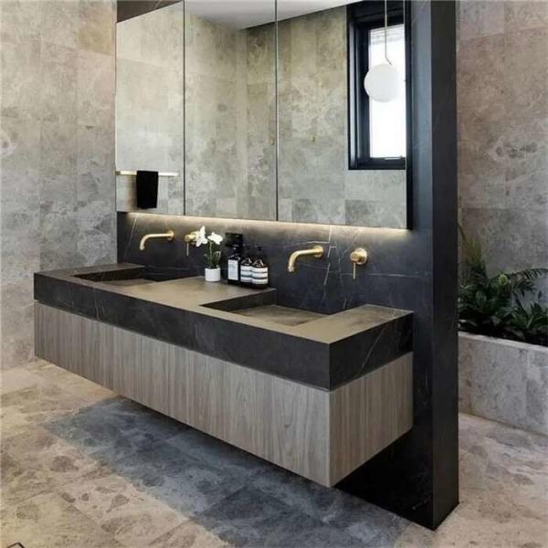 Single Sink Vanity Mirror Solid Wood Bathroom Vanity OEM ODM