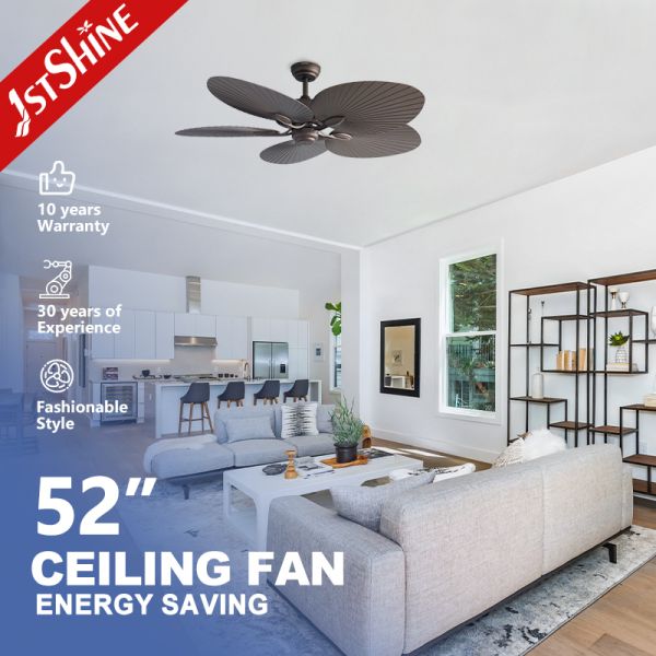 Tropical-Inspired Design 52 DC Motor Ceiling Fan with 5 ABS Blades