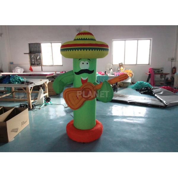 2m Tall Inflatable Guitar Air Model For Advertising