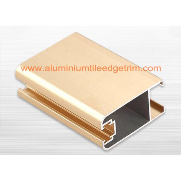 Satin Anodized Aluminium Window Profiles , Aluminium Extrusion Profiles For The Windows