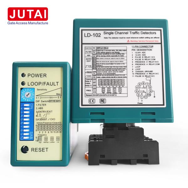 Single Channel Vehicle Loop Detector With 12-24VADC For Parking Barrier Gate Safety