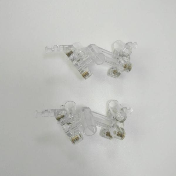 Clear Color Medical Injection Molding Components Hot / Cold Runner Type
