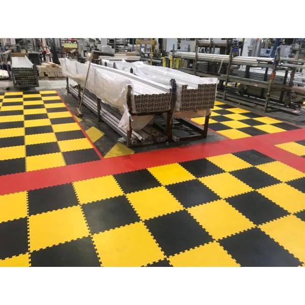 Textured PVC Interlocking Garage Tiles 6.5mm Anti Uv Anti Aging Anti Impact