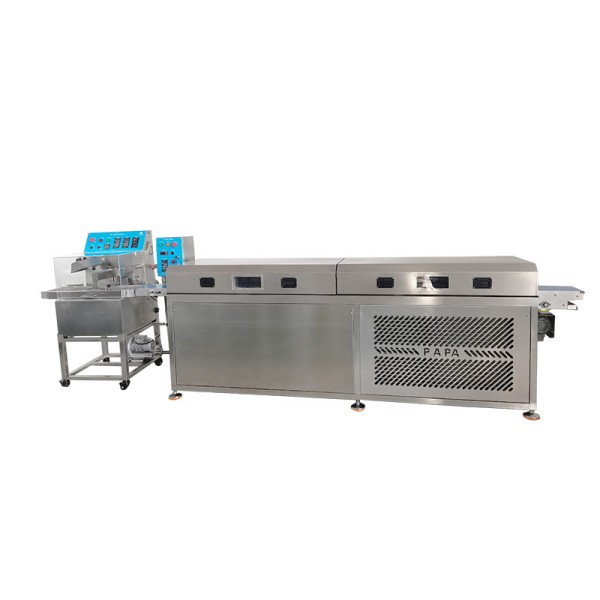 PE8 Commercial fan cooling small chocolate enrober for donut/doughnut