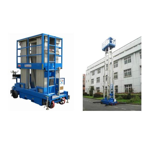 Hydraulic Mobile Elevated Aluminum Work Platform With 12m Platform Height