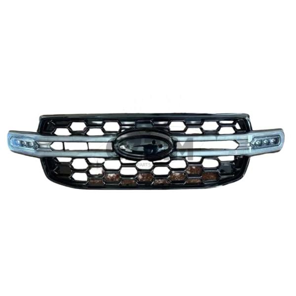 Modified Car Front Bumper Grille Auto Grille With Light Car Grilles For Ford Ranger  2023 2024